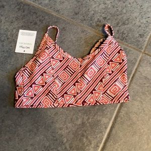Mott 50 Gabbie cordovan tribal geo bikini top